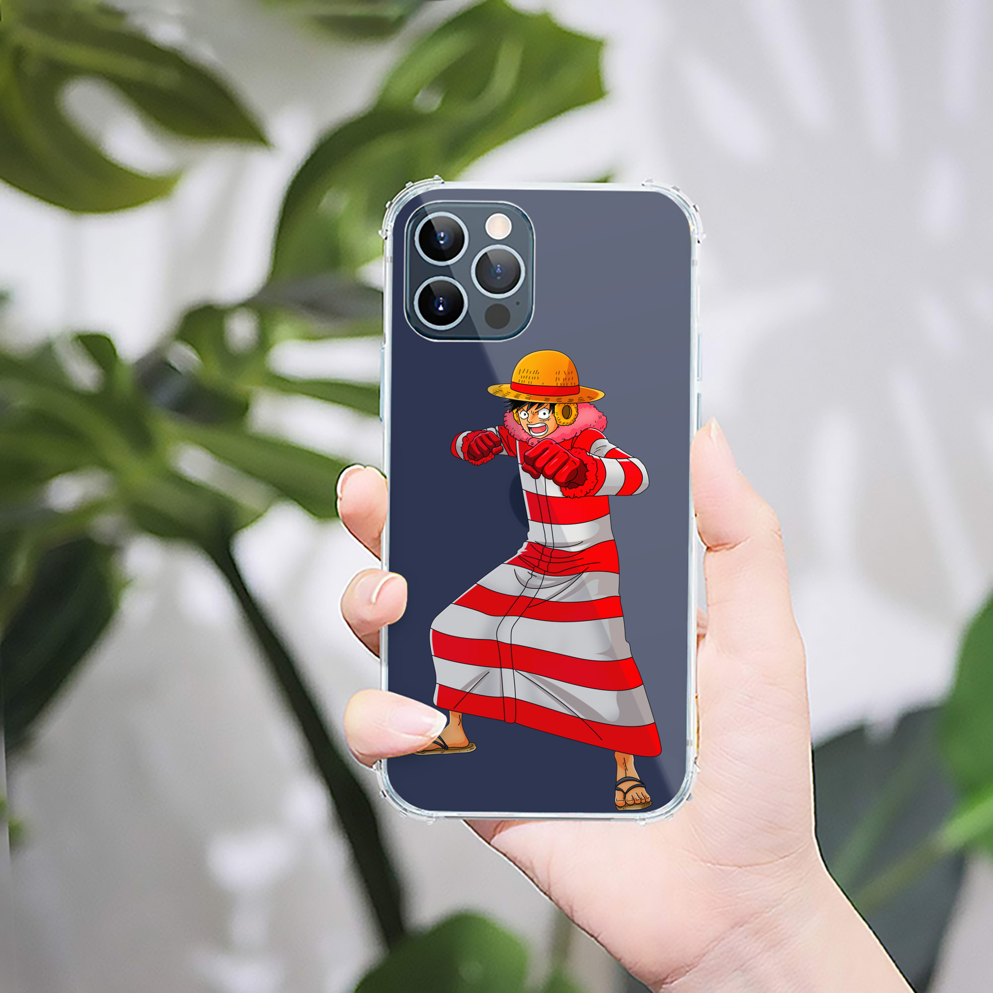 （画像用） ワンピース モンキー・D・ルフィ ONE PIECE Monkey D. Luffy 【iPhone 12シリーズ対応】透明スマホケース（クリアソフトケース）